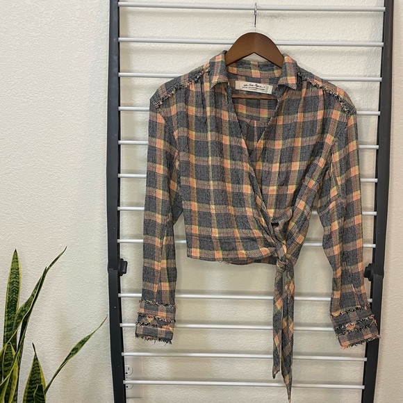 Free People We The Free Running Wild Wrap Top Size XS - Picture 3 of 8